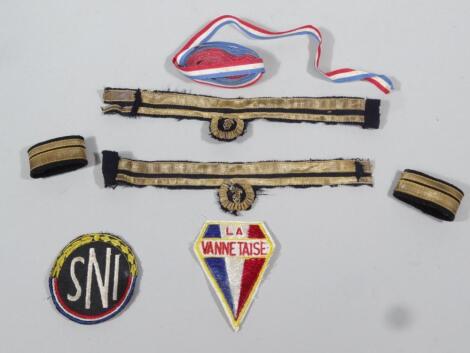 Various iron on army and other badges