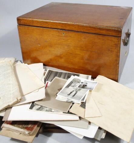 A late 19th/early 20thC oak cased deeds box