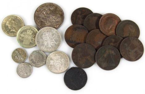 Various pre-decimal coinage