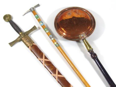 A reproduction King Arthur style Excalibur sword