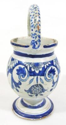 A small Italian Maiolica pottery apothecary jar - 4