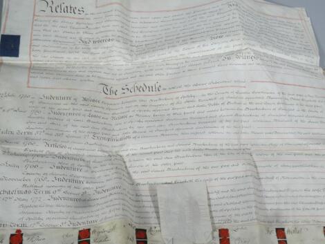 A large 18thC indenture