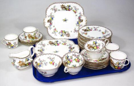 An early 20thC Aynsley bone china part service