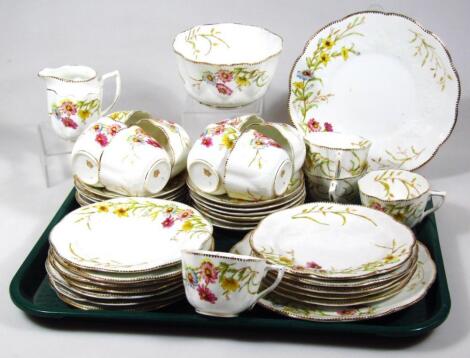 A late 19thC Marguerite pattern part tea service