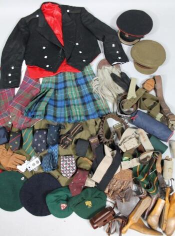 Various military and other uniform and part uniform