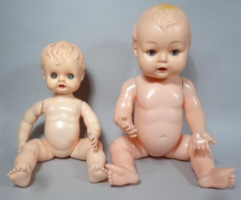 Two mid 20thC plastic dolls