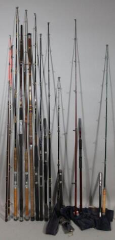 Various fishing rods