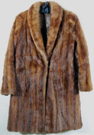 A ladies fur coat