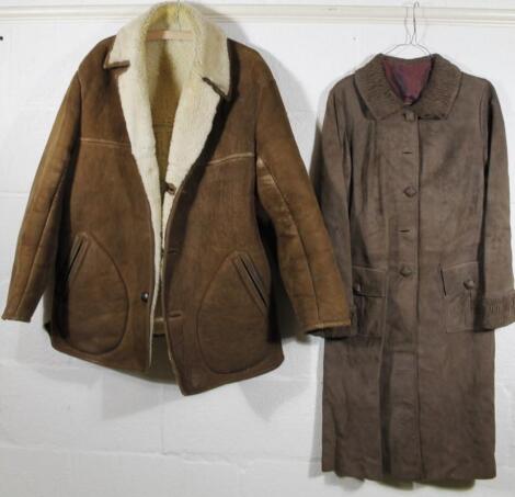 A suede finish and woollen jacket