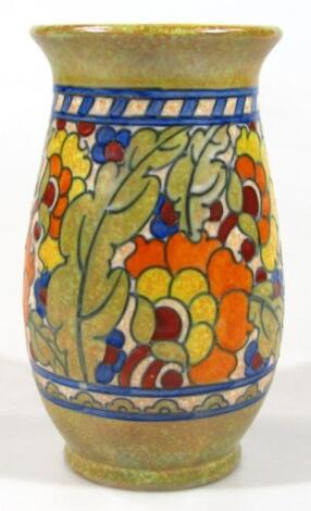 A mid 20thC Crown Ducal Charlotte Rhead vase