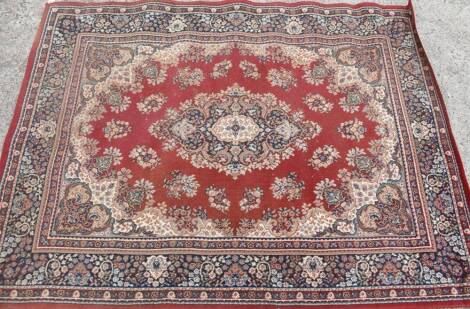 An early 20thC woven rug