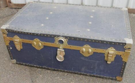 A 20thC cabin style steamer trunk