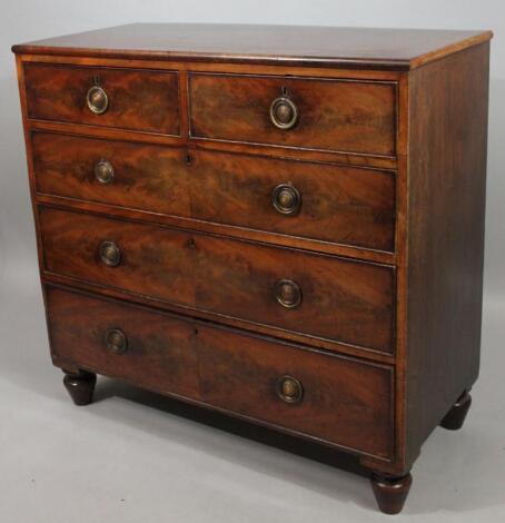 An early 19thC mahogany chest