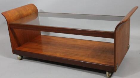 A 1970's retro teak stand