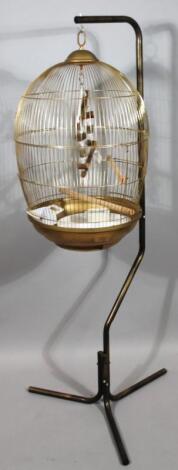 A modern mesh work bird cage