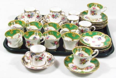 A 20thC Paragon floral pattern part service