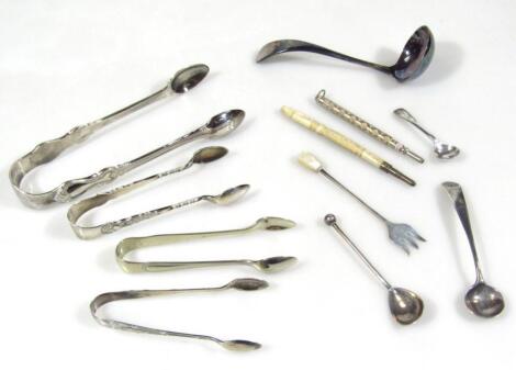 Various silver cutlery