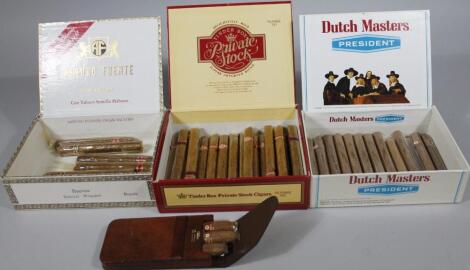 A Dutch Masters President cigar box