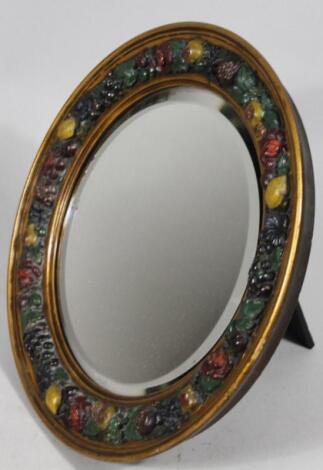 An early 20thC Spanish style table mirror