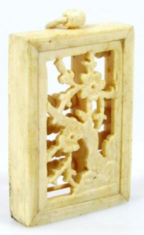 A late 19thC carved ivory abacus