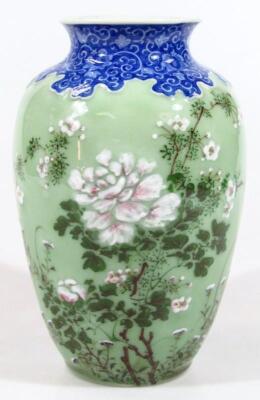 A Chinese porcelain ovoid vase