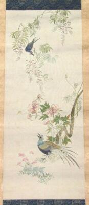 19thC Japanese School. Birds and flowers - 2