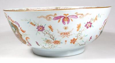 An early 19thC Chinese porcelain punch bowl - 4