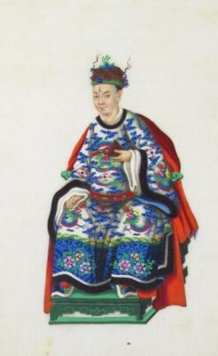 Chinese Qing School. Figure of a bearded gentleman - 2