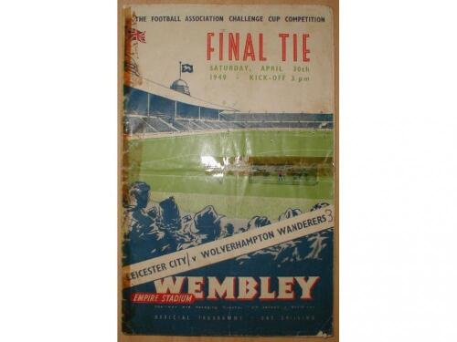 FA Cup Final 1949. Leicester City v Wolverhampton Wanderers.