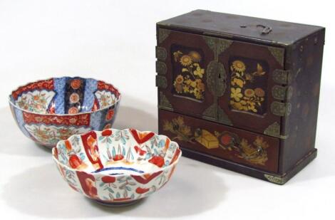 An early 20thC Japanese Meiji period jewellery casket