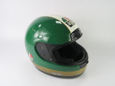 An AGV Agostini replica helmet