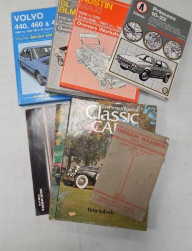 Austin Maxi BL Princess and Volvo workshop manuals