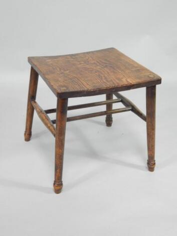 An Arts & Crafts type stool