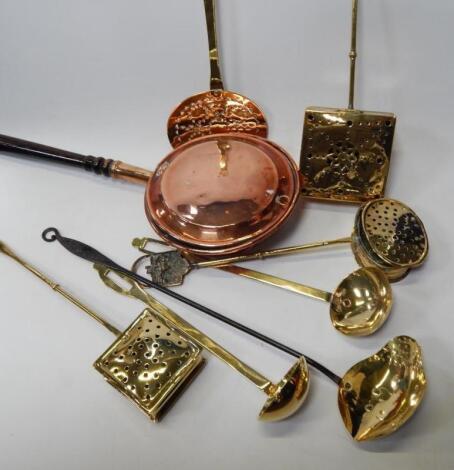 Victorian and later brass and copperwares