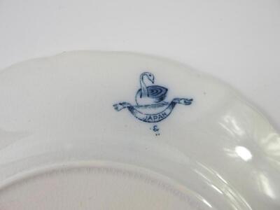 A pottery late 19thC blue and white dinner service - 3