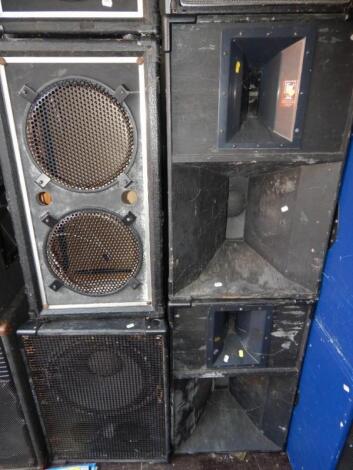 A pair of twin 12" speaker cabinets