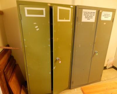 *Two storage cabinets