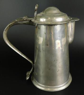 An early 18thC spouted flagon