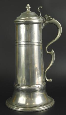 A mid 18thC spire flagon by Richard Going of Bristol