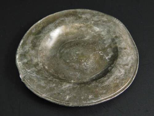A 16thC broad rimmed spice plate