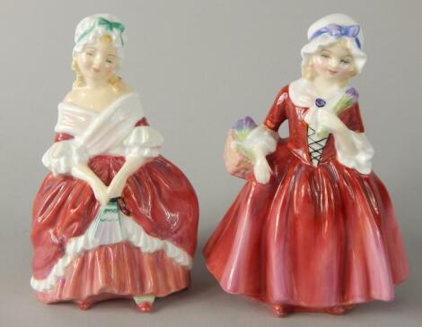 Two Royal Doulton porcelain ladies