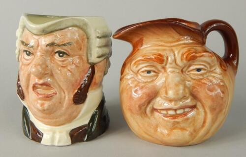 Two small Royal Doulton character jugs