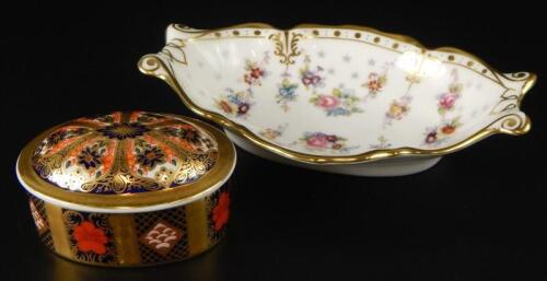 Two items of Royal Crown Derby porcelain