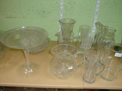 Water jugs, vases, comport, bowl etc