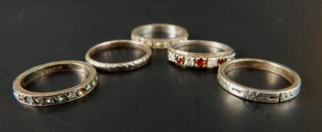 Five dress rings