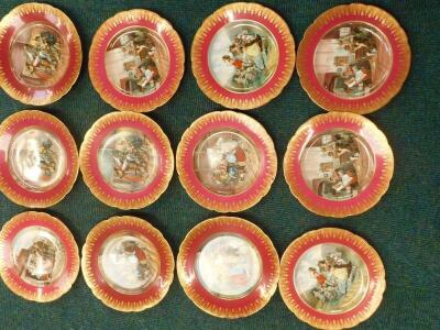 A set of twelve French porcelain Sevres style plates - 3