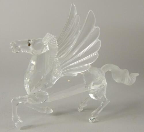 A Swarovski crystal figure of Pegasus