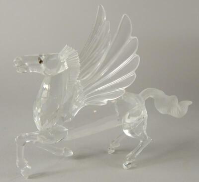 A Swarovski crystal figure of Pegasus