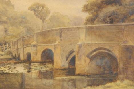 George R Storey (19th/20thC). River bridge