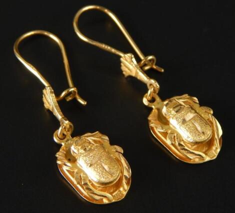 A pair of Egyptian earrings